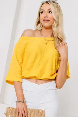 A Ray Of Sunshine Cropped Top | Yellow