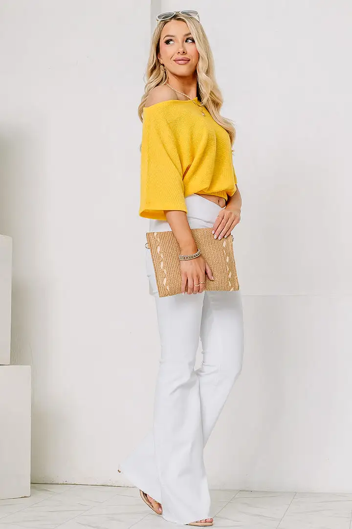 A Ray Of Sunshine Cropped Top | Yellow