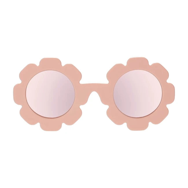 Babiators Polarized Flower Sunglasses - Peachy Keen / Rose Gold Mirrored Lenses