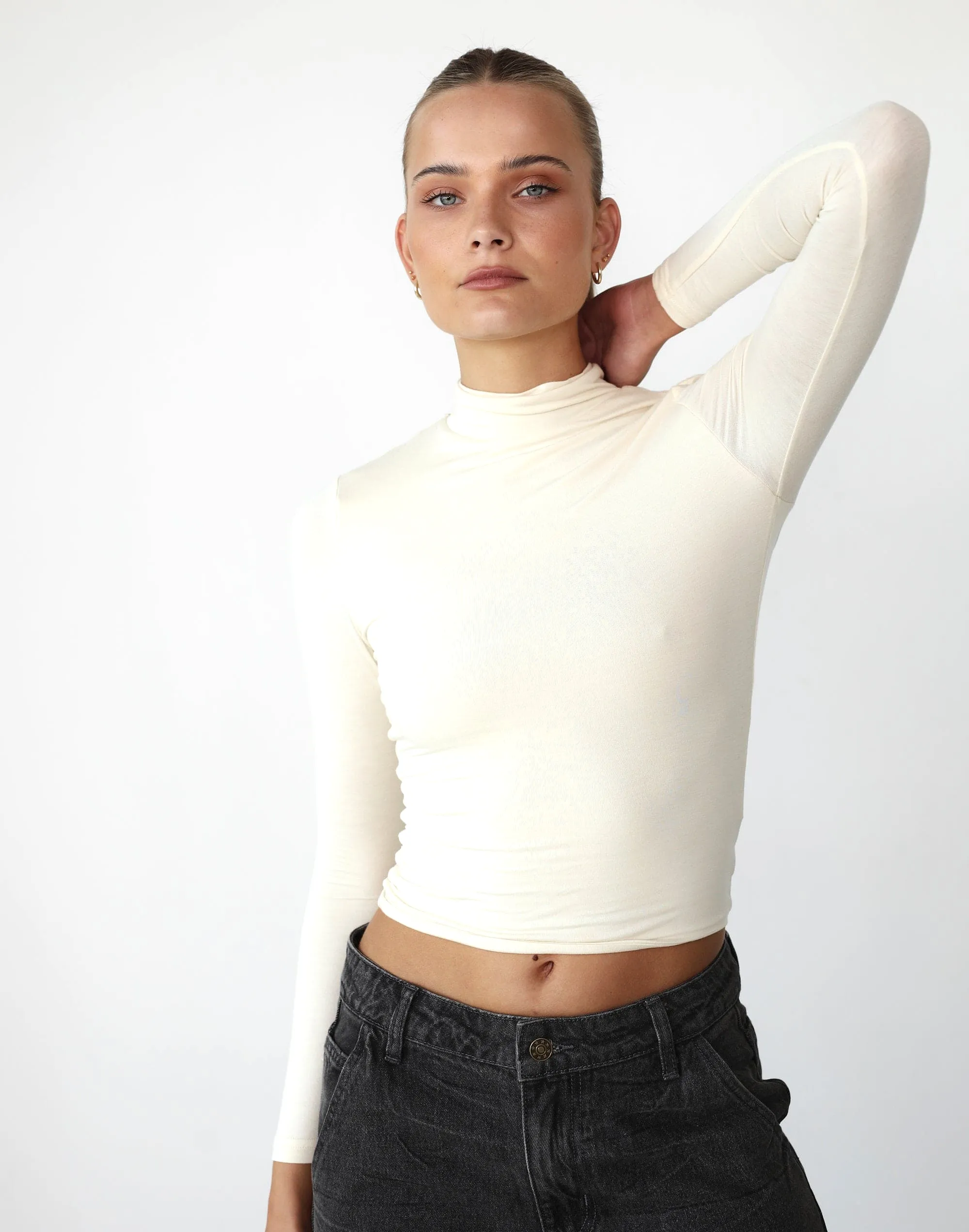 Benny Long Sleeve Top (Cream)