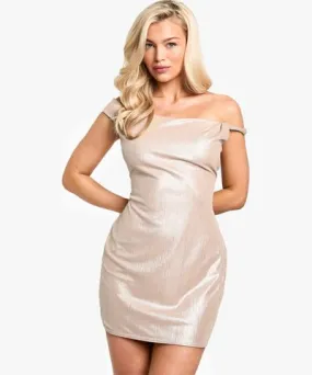 boohoo Womens Metallic Rope Detail Mini Dress