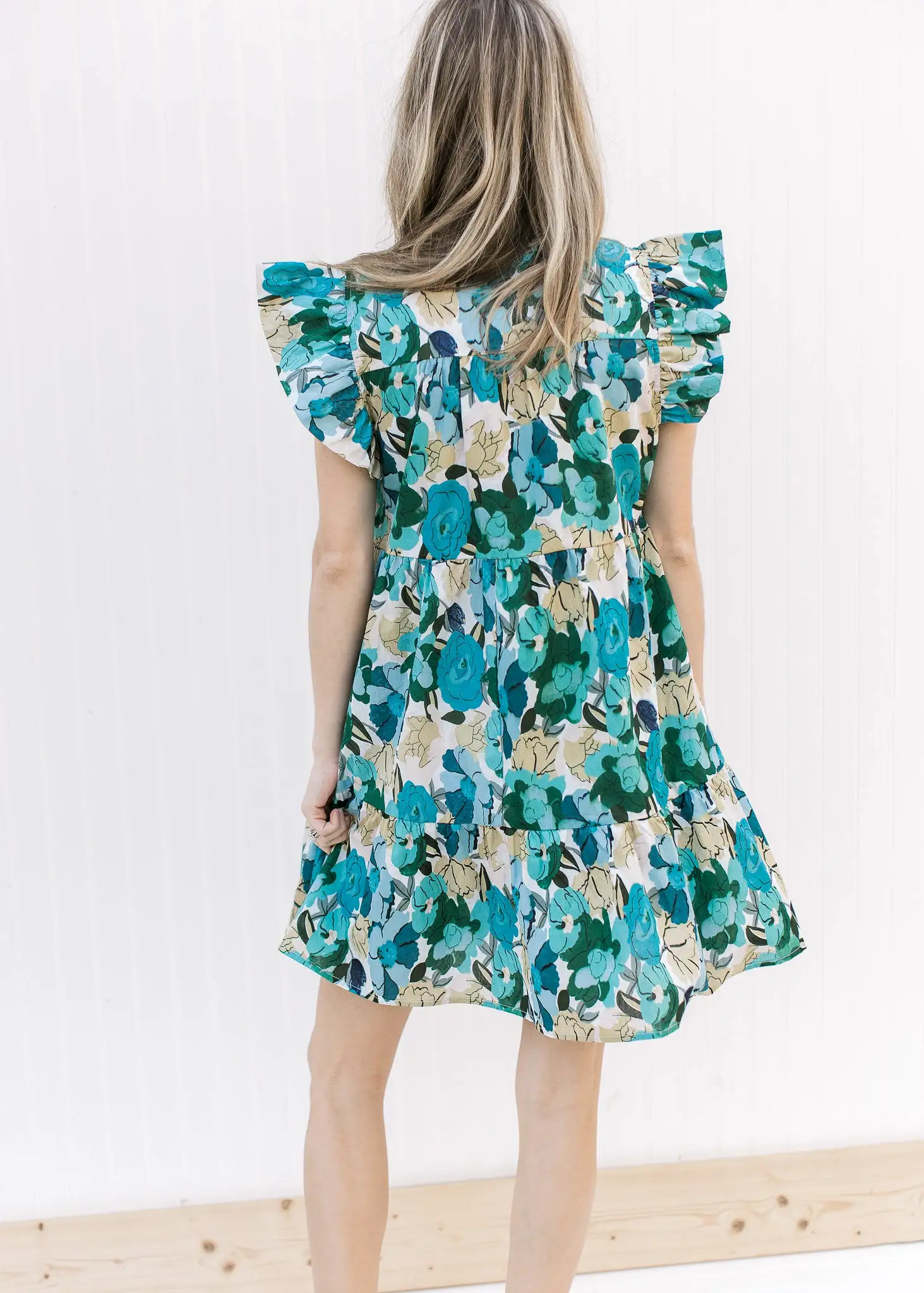 Brightest Blue Floral Dress