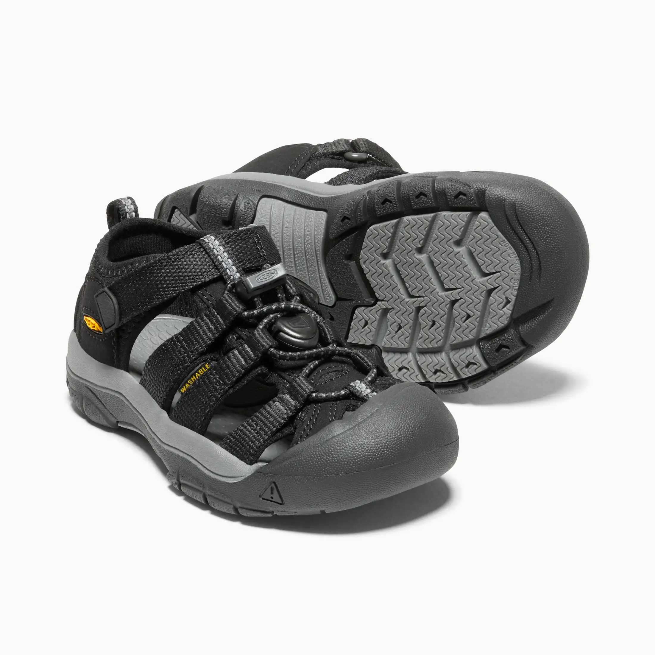 Childrens Newport H2 - Black/Keen Yellow