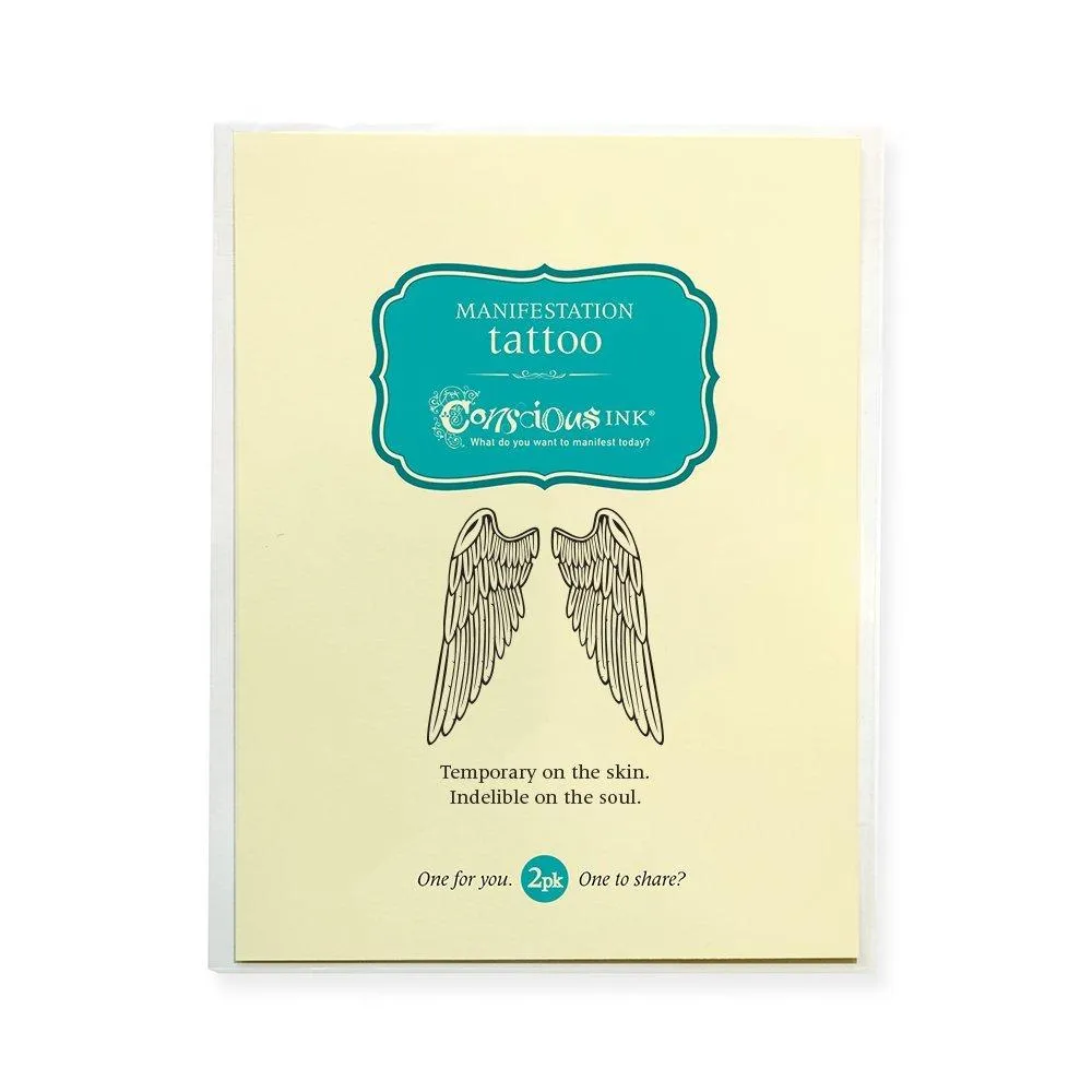 Conscious Ink Temporary Tattoo - Wings