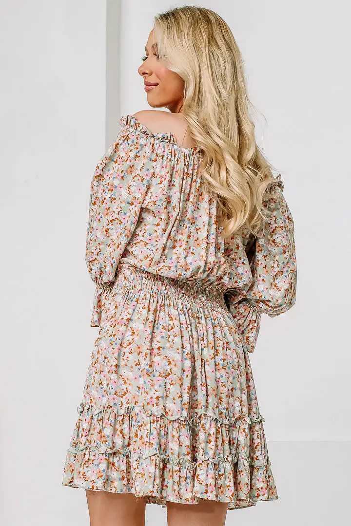 Countryside Picnic Floral Mini Dress