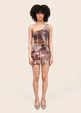 Float In Mesh Mini Dress