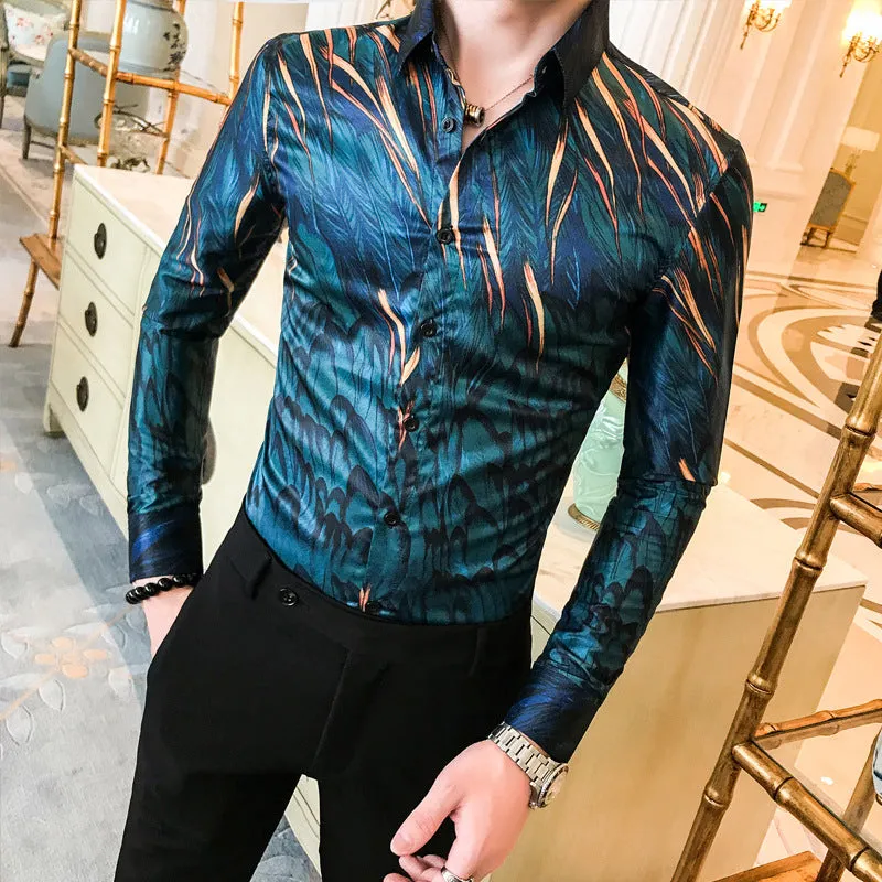 Flower Casual shirt men