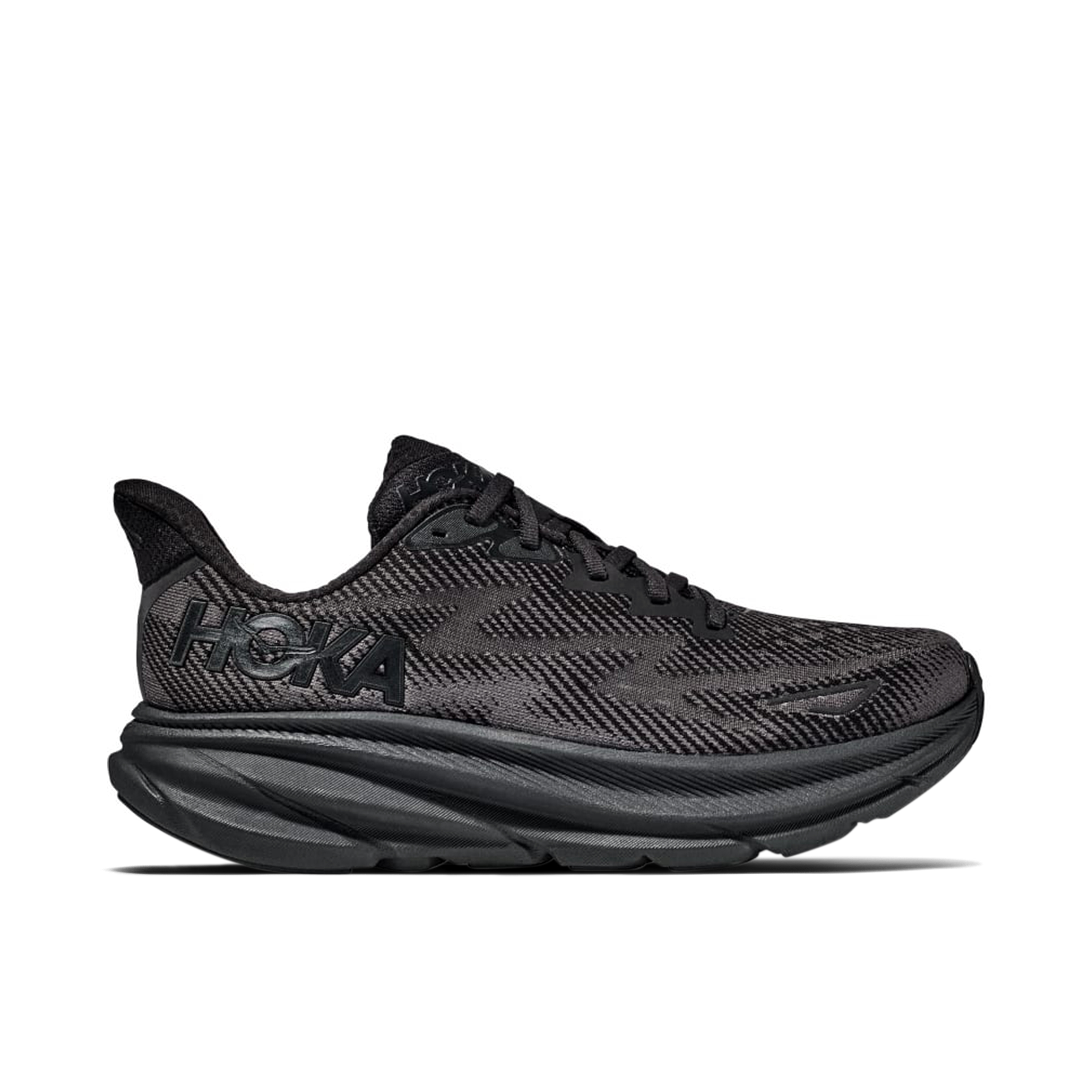 Hoka One One Clifton 9 Triple Black | 1127895-BBLC | Laced