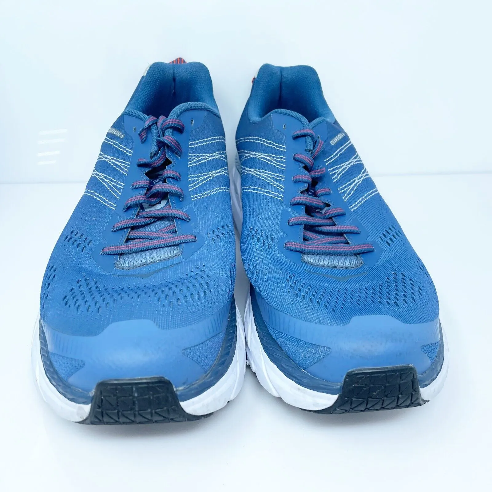 Hoka One One Mens Clifton 6 1102872 EBPA Blue Running Shoes Sneakers Size 11.5