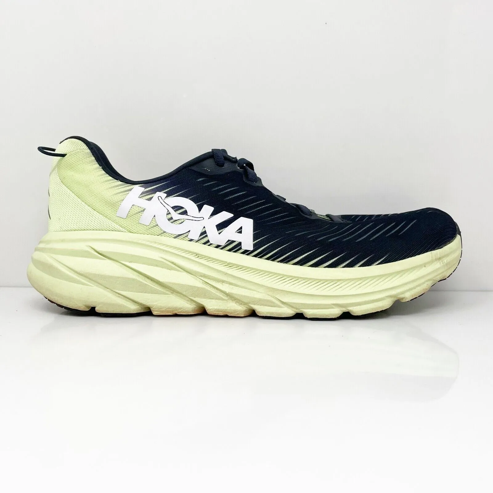 Hoka One One Mens Rincon 3 1119395 BGBT Black Running Shoes Sneakers Size 9.5 D