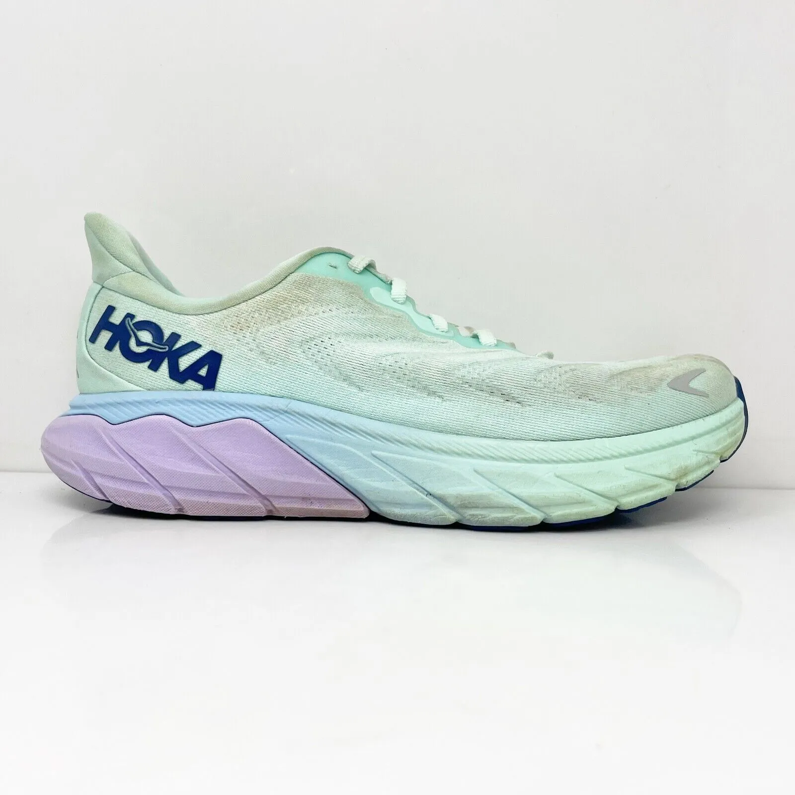 Hoka One One Womens Arahi 6 1123195 SOLM Blue Running Shoes Sneakers Size 8.5 B