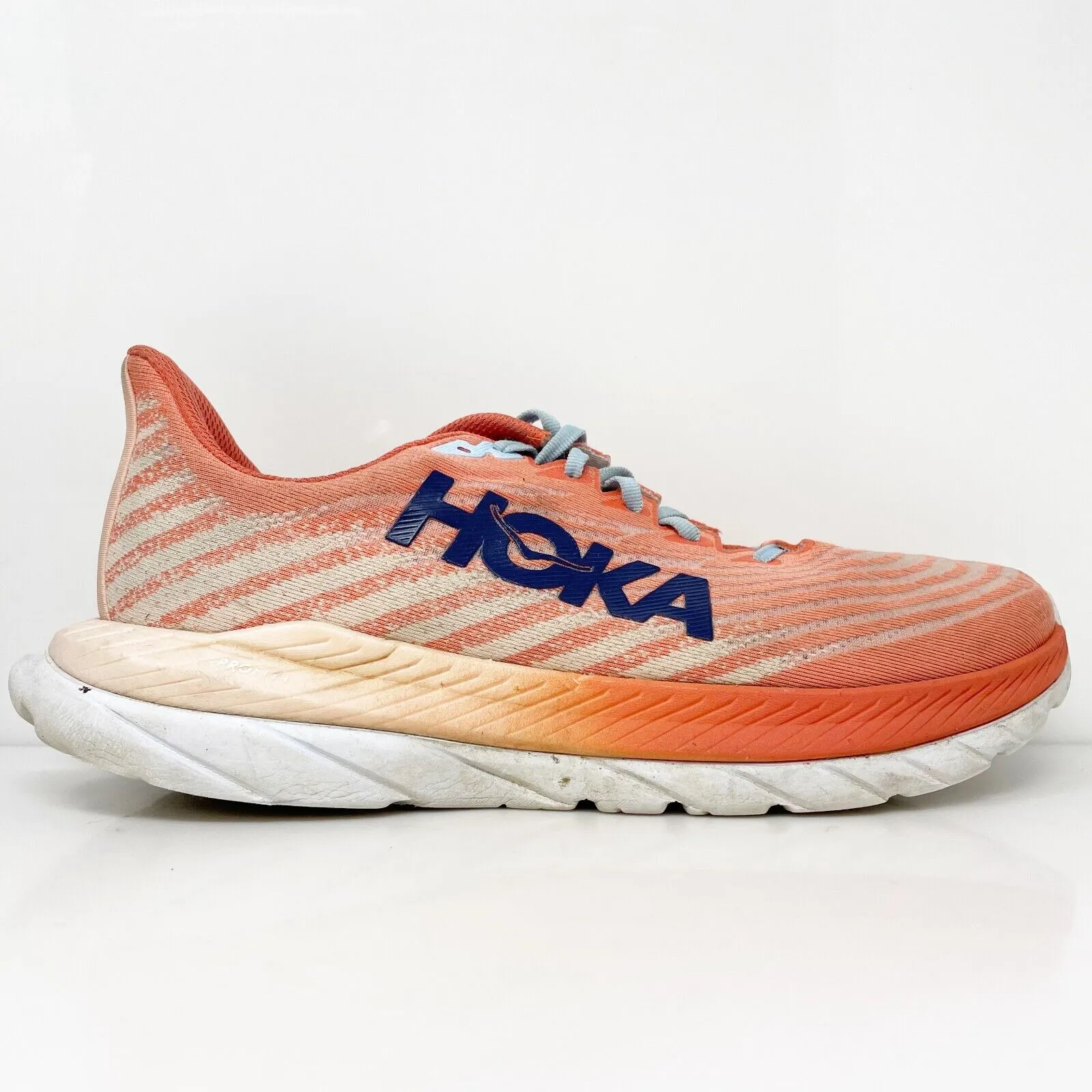 Hoka One One Womens Mach 5 1127894 CPPF Orange Running Shoes Sneakers Size 11 B