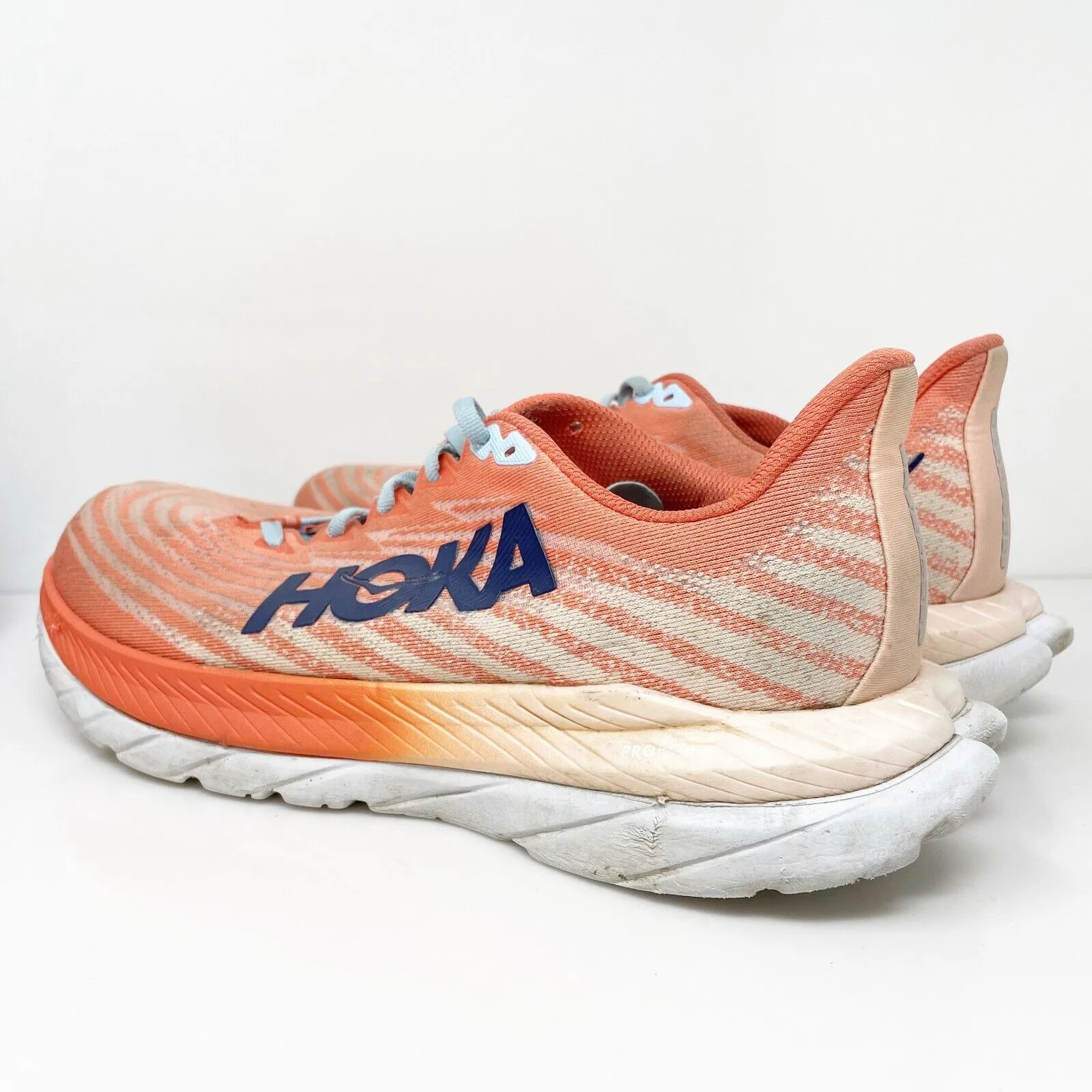 Hoka One One Womens Mach 5 1127894 CPPF Orange Running Shoes Sneakers Size 11 B