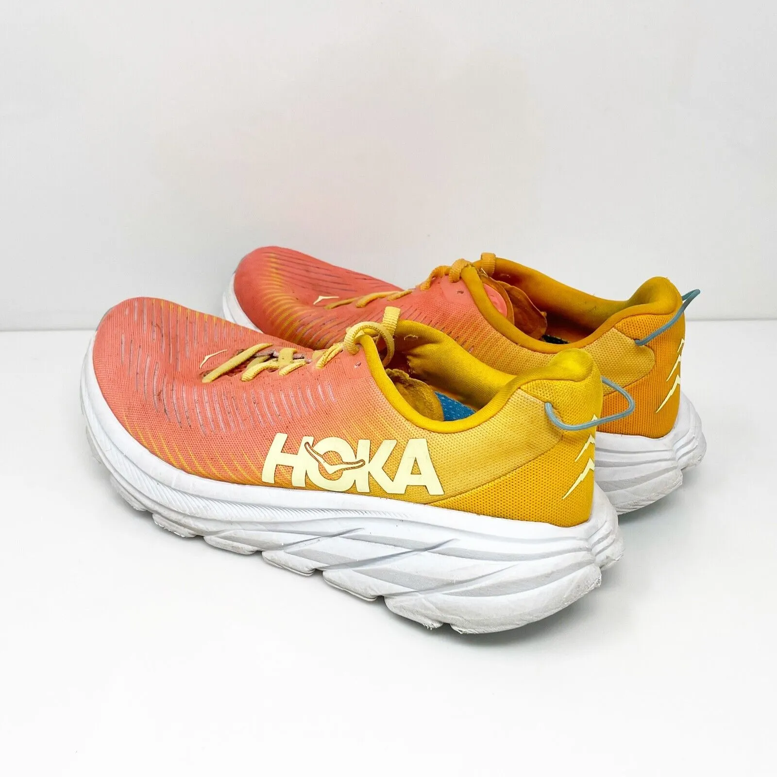 Hoka One One Womens Rincon 3 1119396 CRYW Orange Running Shoes Sneakers Sz 7.5 B