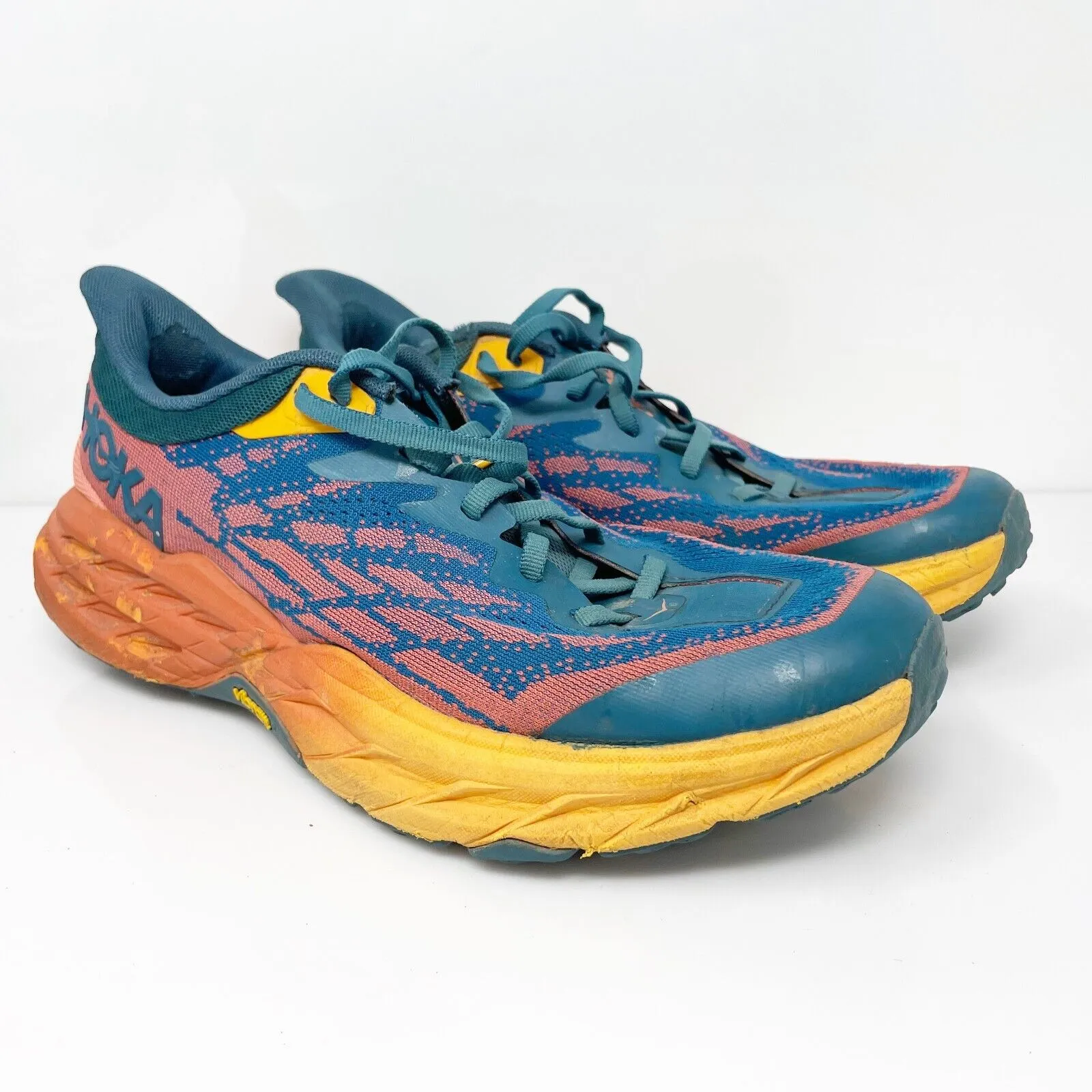 Hoka One One Womens Speedgoat 5 1123158 BCCML Blue Running Shoes Sneakers 10.5 B