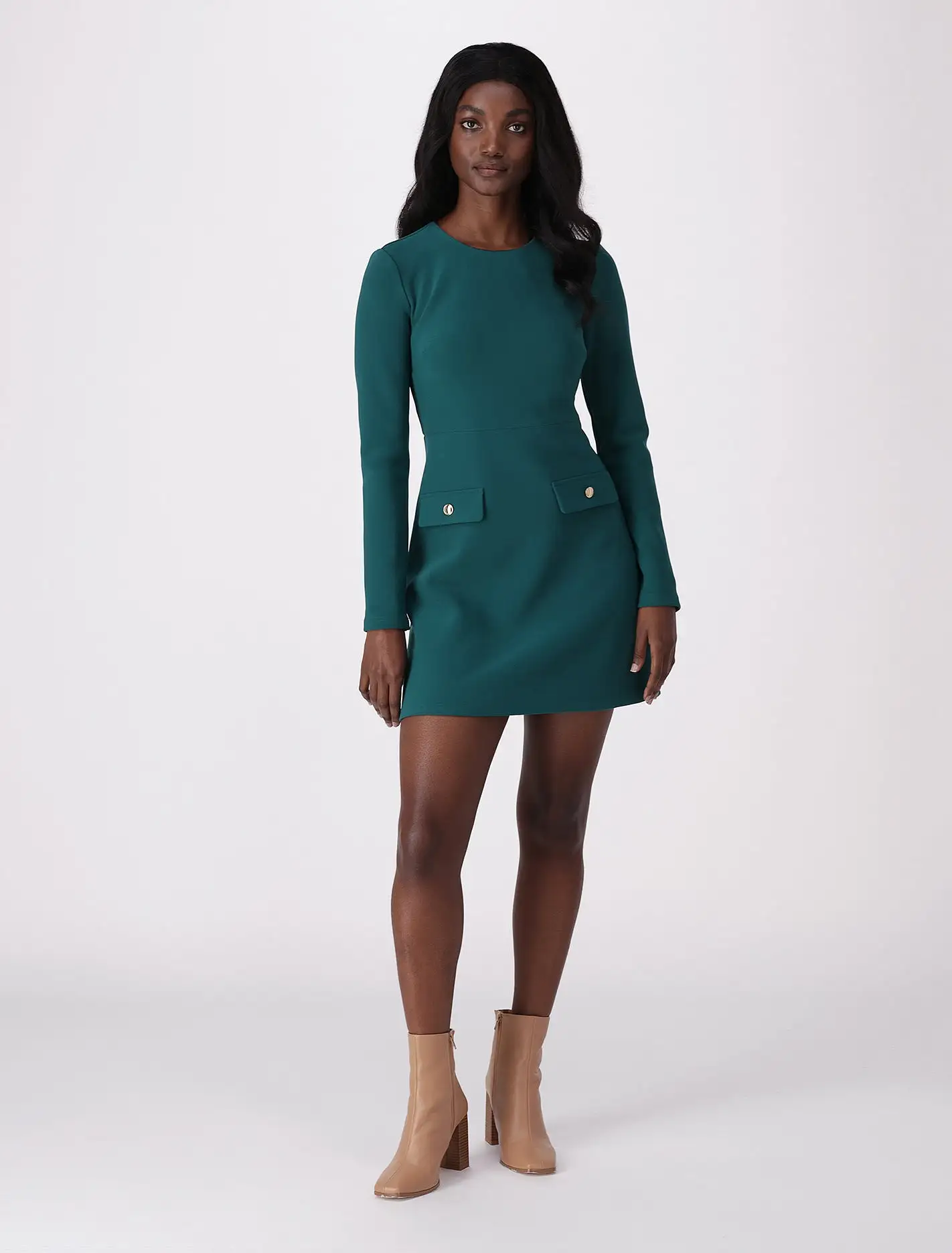 Jinny Long Sleeve Mini Dress