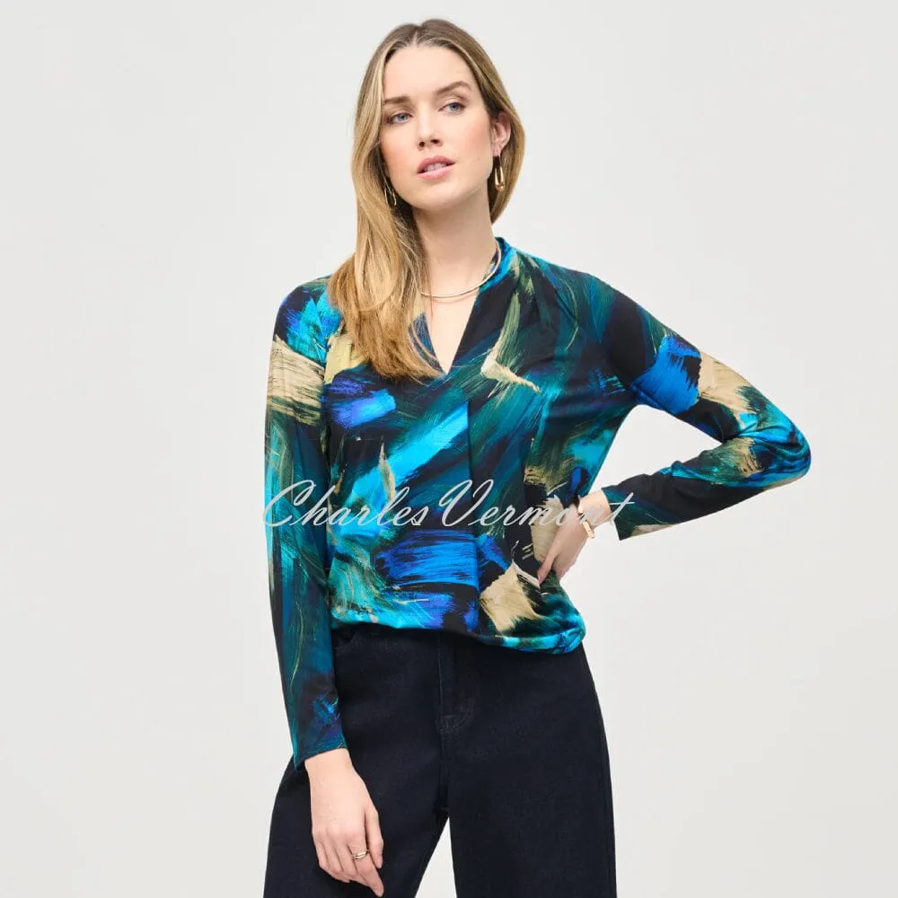 Joseph Ribkoff Abstract Print Top - Style 243293