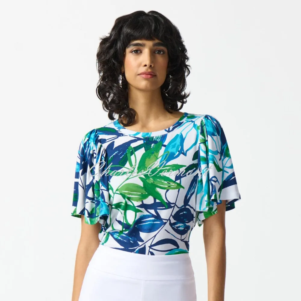 Joseph Ribkoff Tropical Print Top - Style 242183