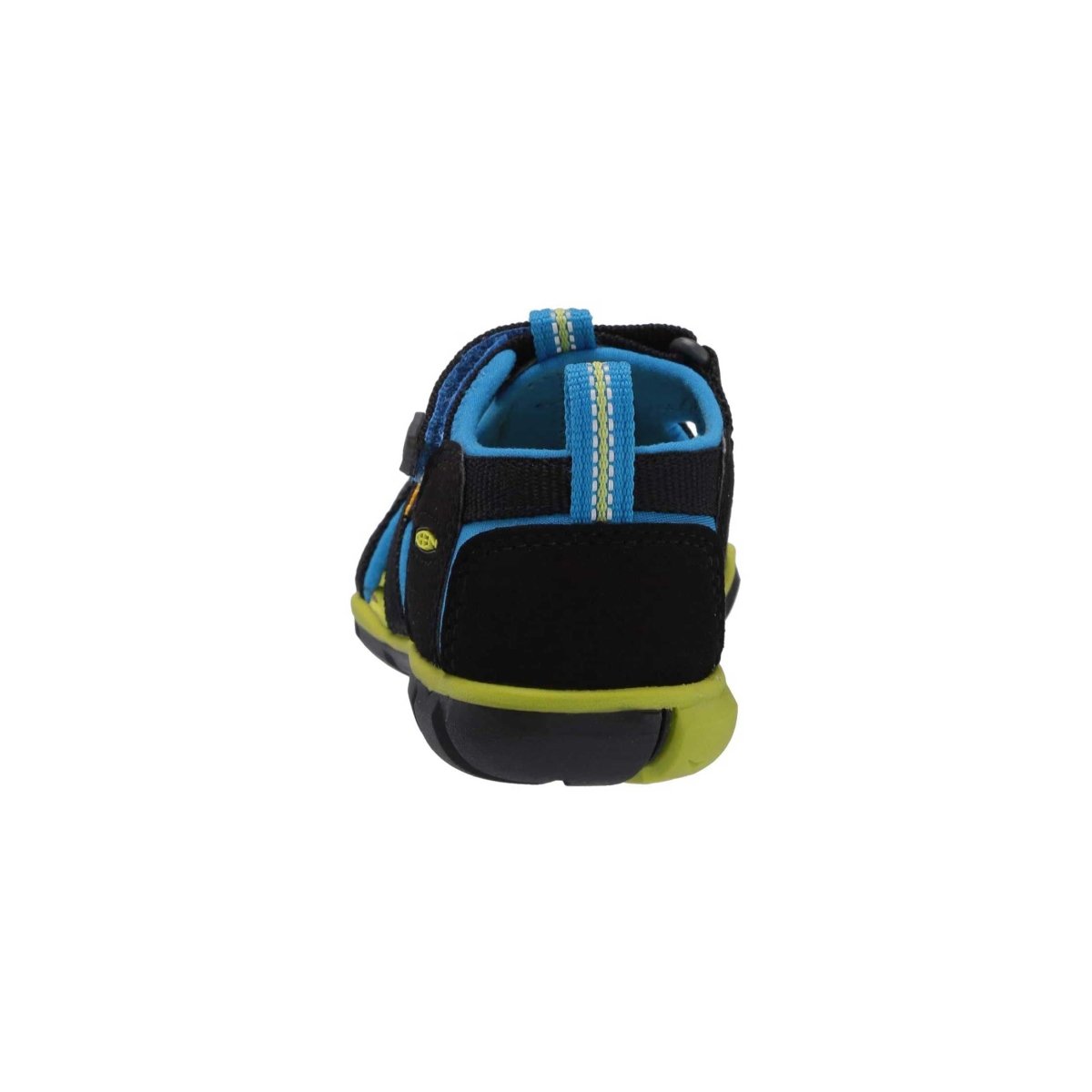 Keen Boy's (Sizes 8-13) Seacamp Black/Blue/Lime