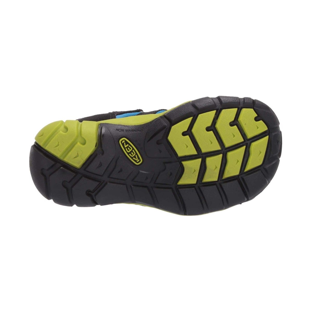 Keen Boy's (Sizes 8-13) Seacamp Black/Blue/Lime