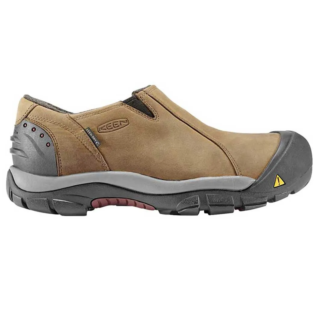 Keen Brixen Low Slate Slip-On Black/ Madder Brown (Men's)