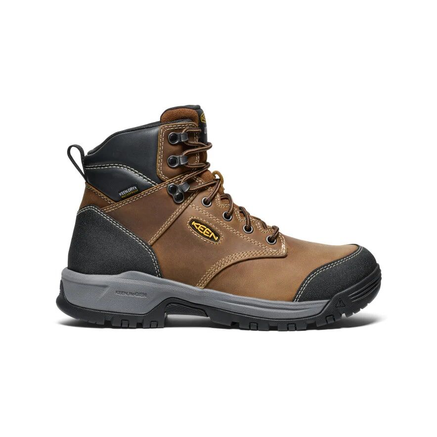 Keen Men's Evanston 6-in Waterproof Boot in Bison