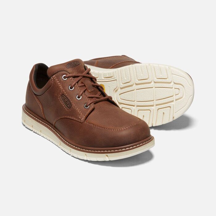 Keen Men's San Jose Oxford Soft Toe in Gingerbread/Off White