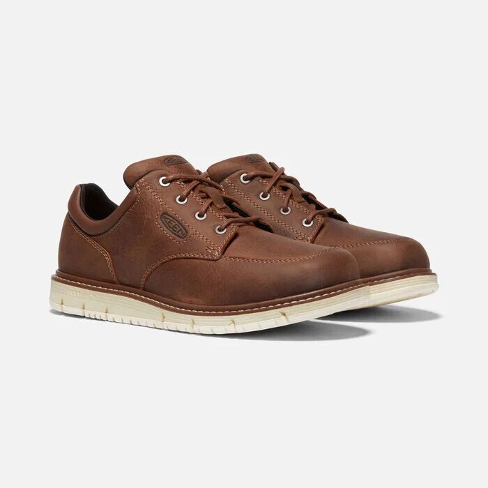 Keen Men's San Jose Oxford Soft Toe in Gingerbread/Off White