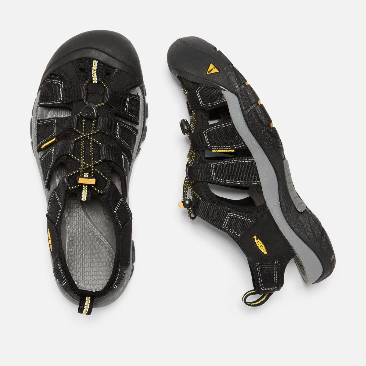 Keen Men's Newport H2 Black Fabric Water Friendly