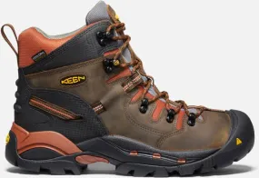 Keen Men's Waterproof Pittsburgh 6 Boot (Soft Toe) Size 8.5 Wide In Cascade Brown Bombay Brown