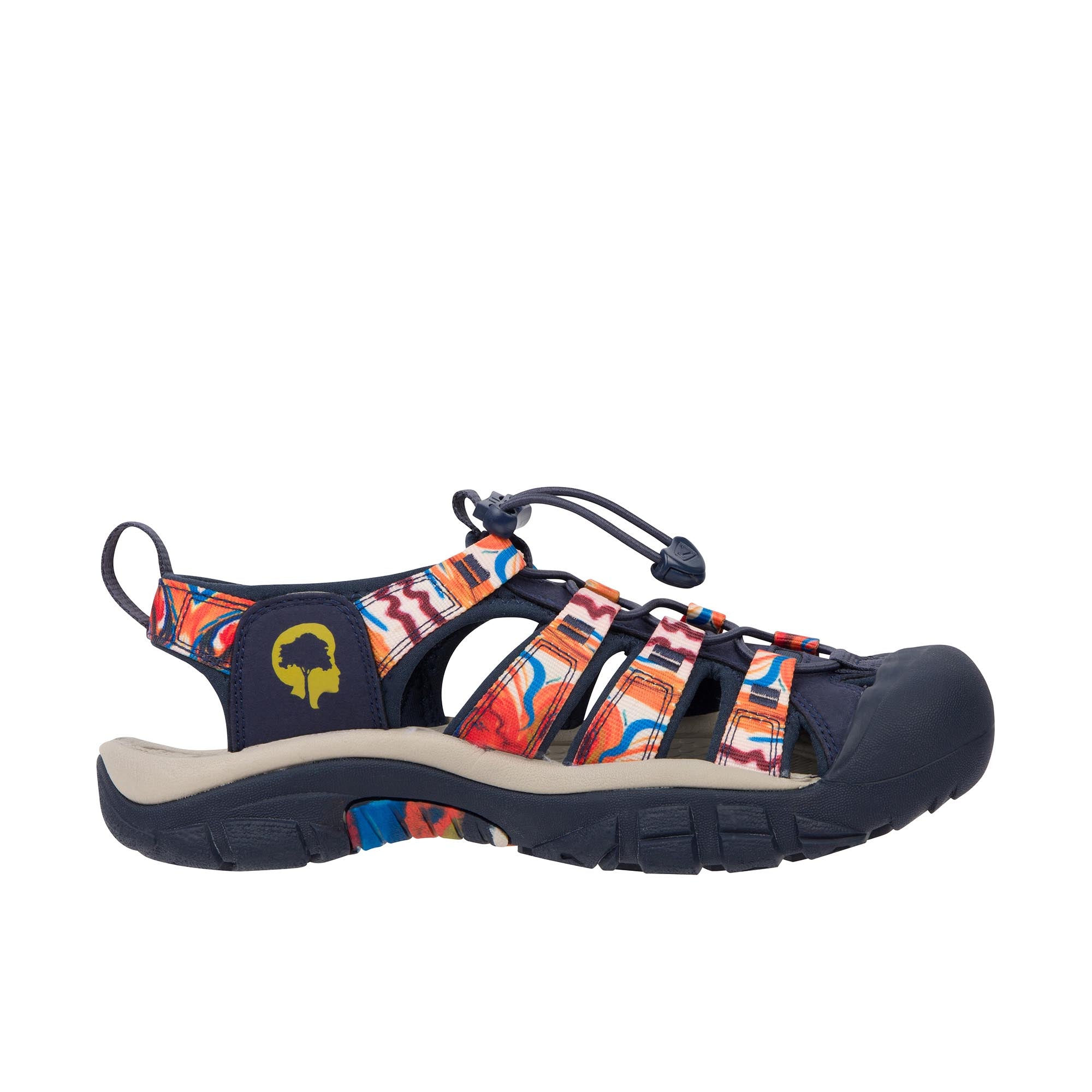 Keen Newport Retro Groovy Orange Navy