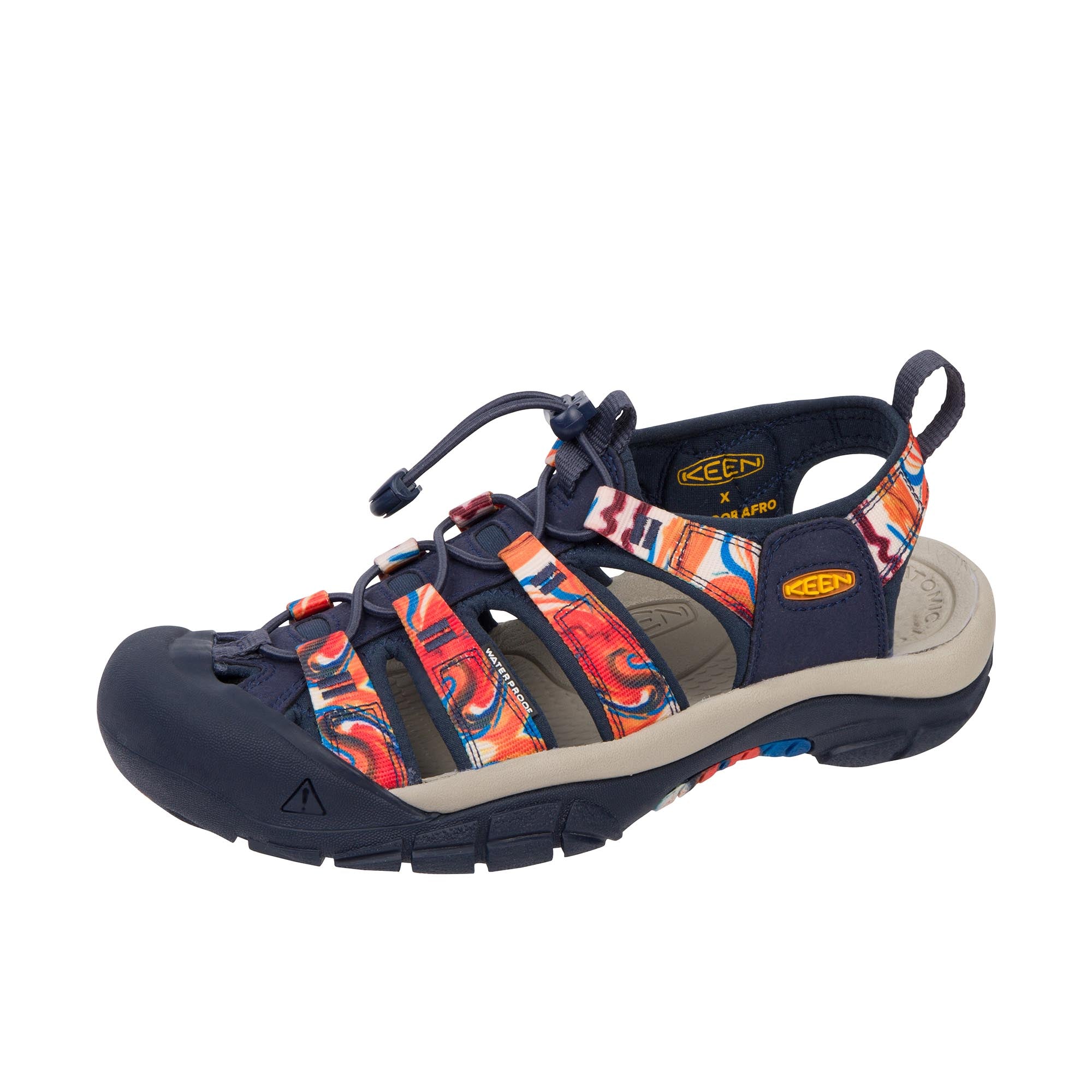 Keen Newport Retro Groovy Orange Navy