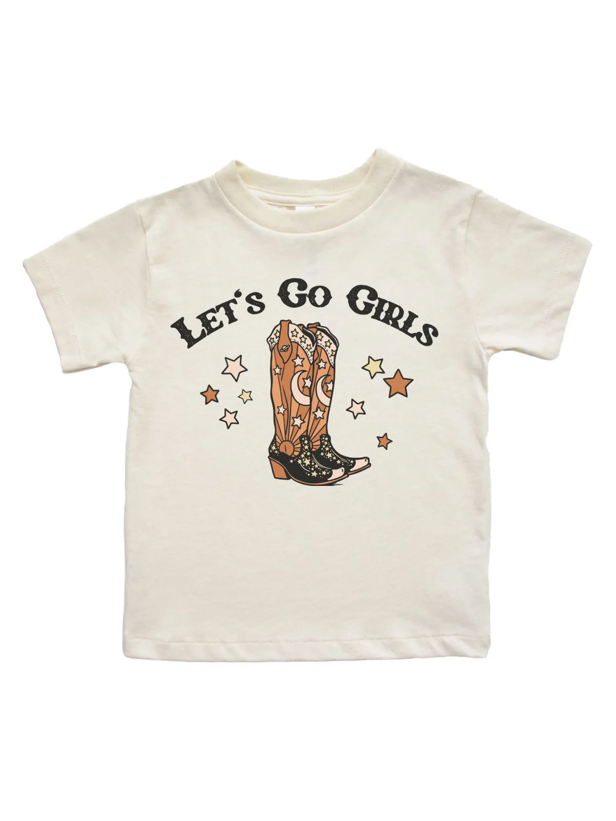 Let's Go Girls Mommy and Me Matching Shirts - Natural