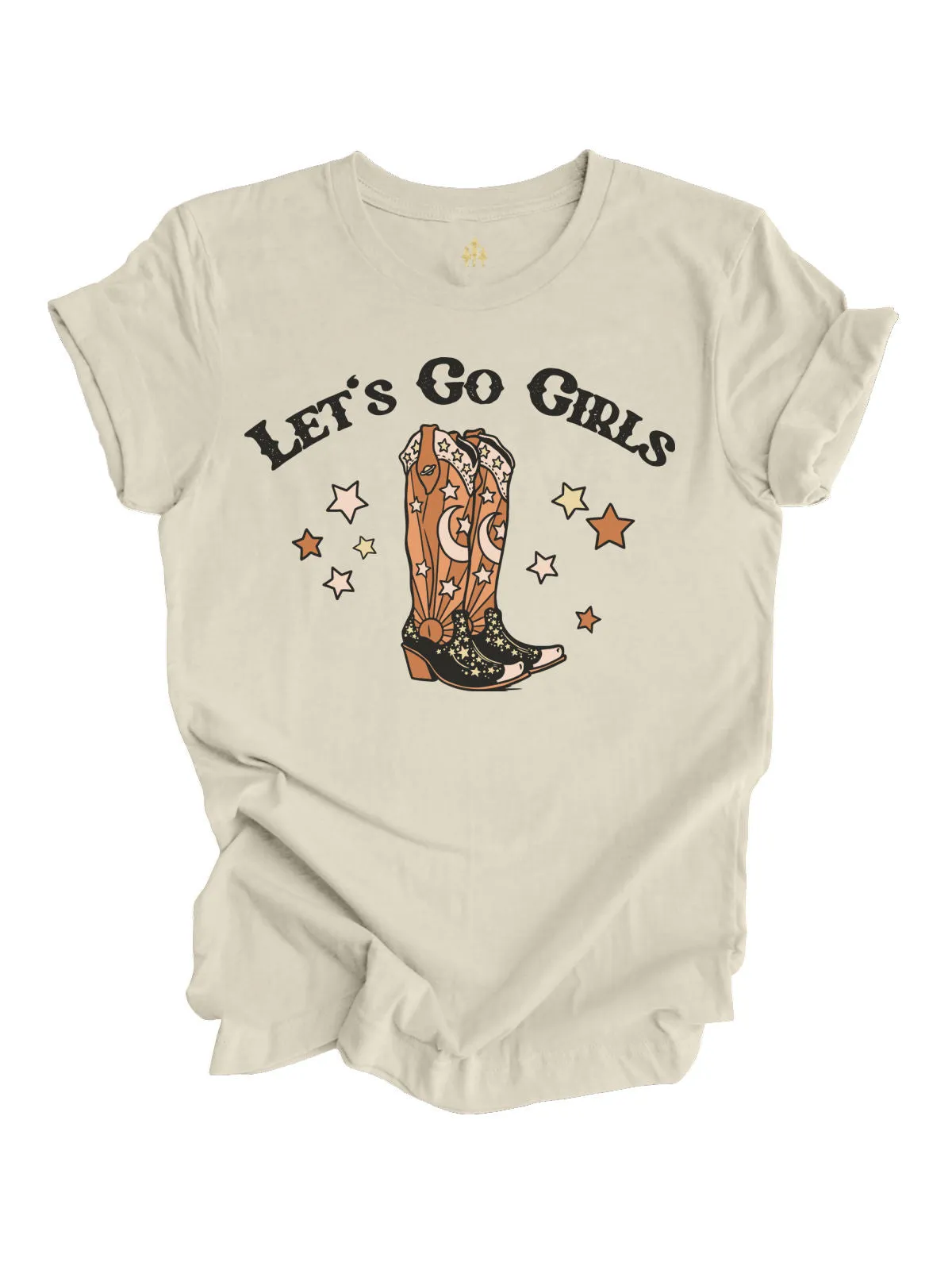 Let's Go Girls Mommy and Me Matching Shirts - Natural