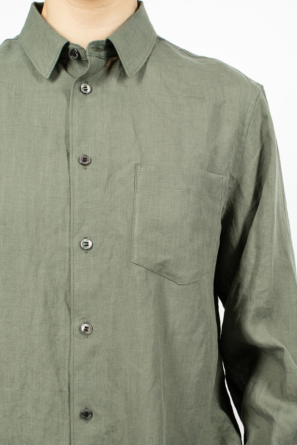 Linen Shirt Sage Green