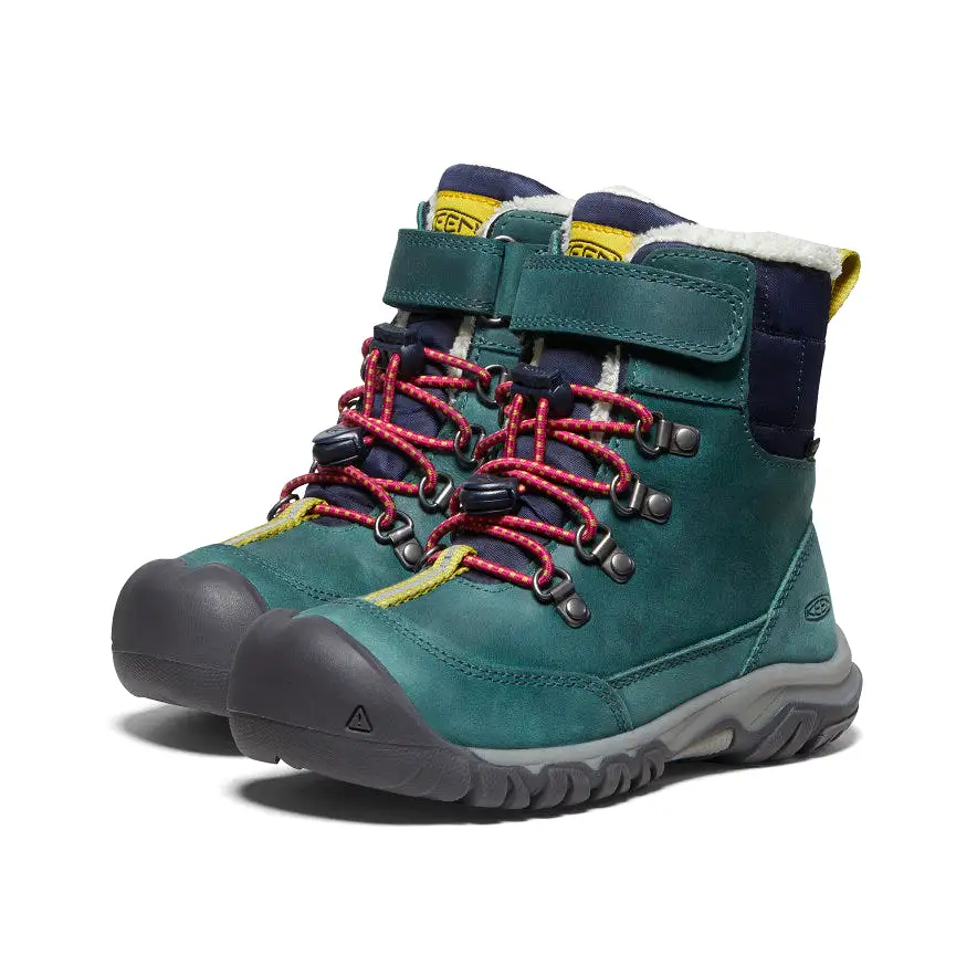 Little Kids' Kanibou Waterproof Winter Boot  |  Deep Lagoon/Jazzy