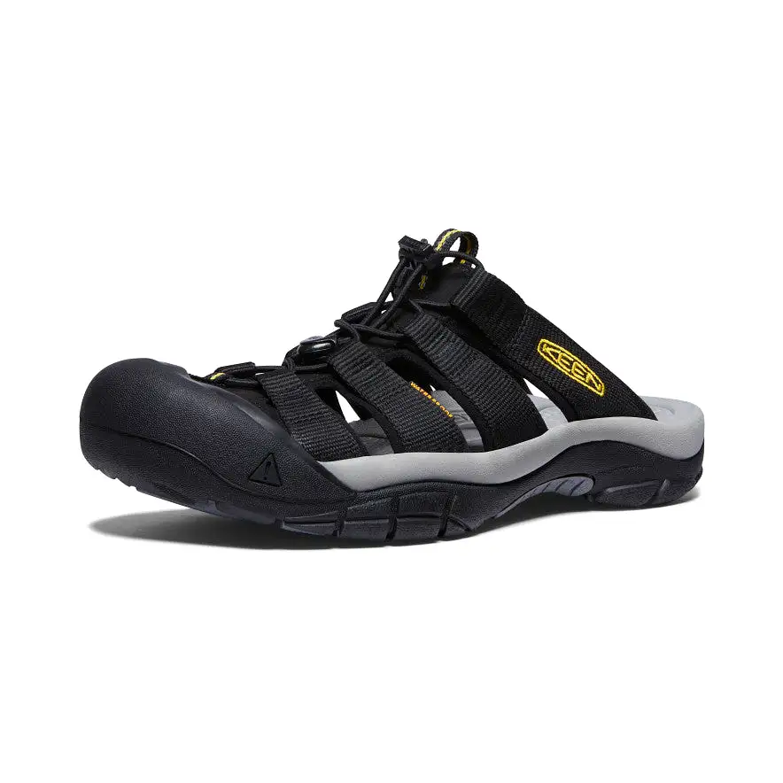 Men's Newport Slide  |  Black/KEEN Yellow