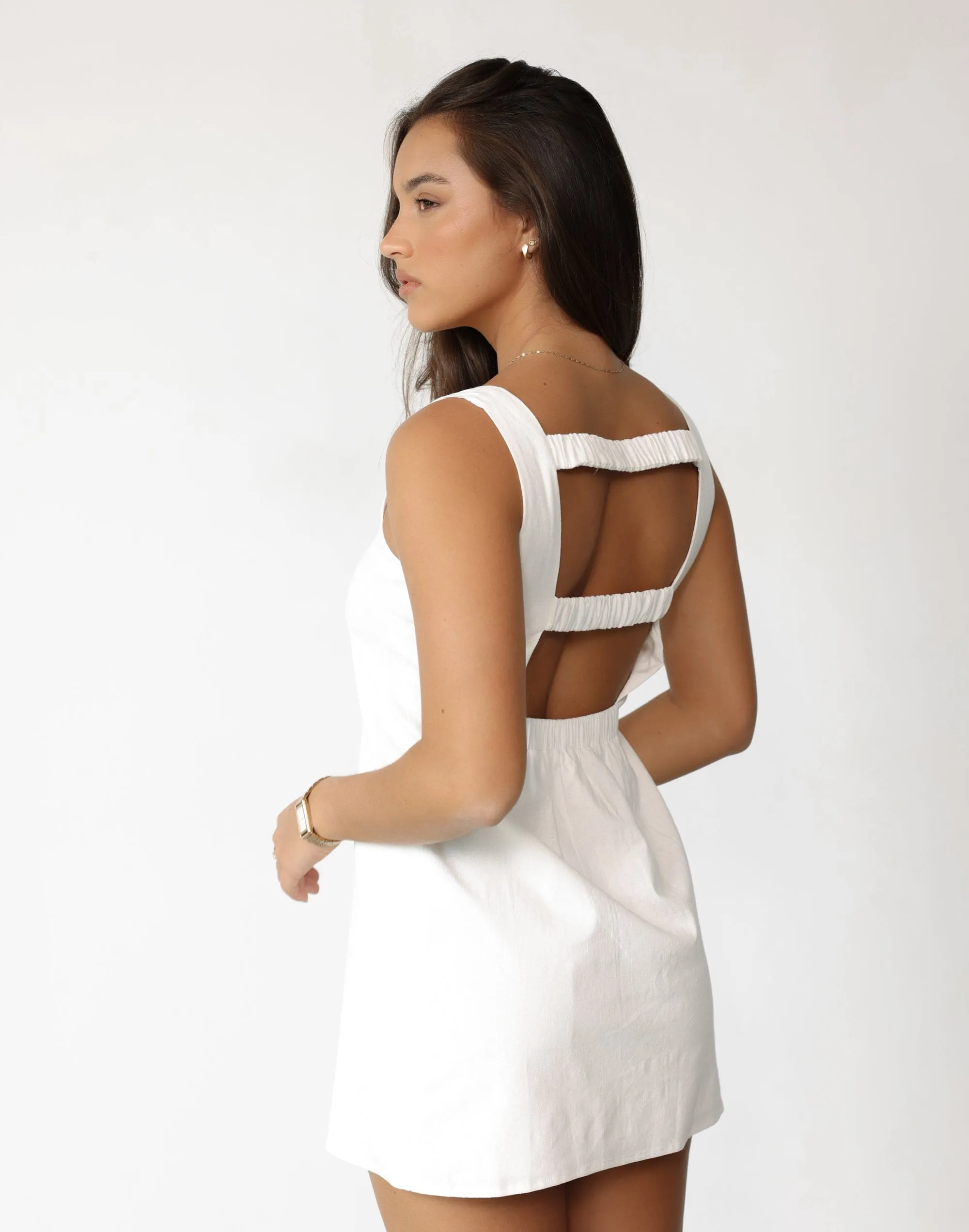 Misha Mini Dress (White)