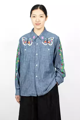 One-Up Shirt Chambray Embroidery