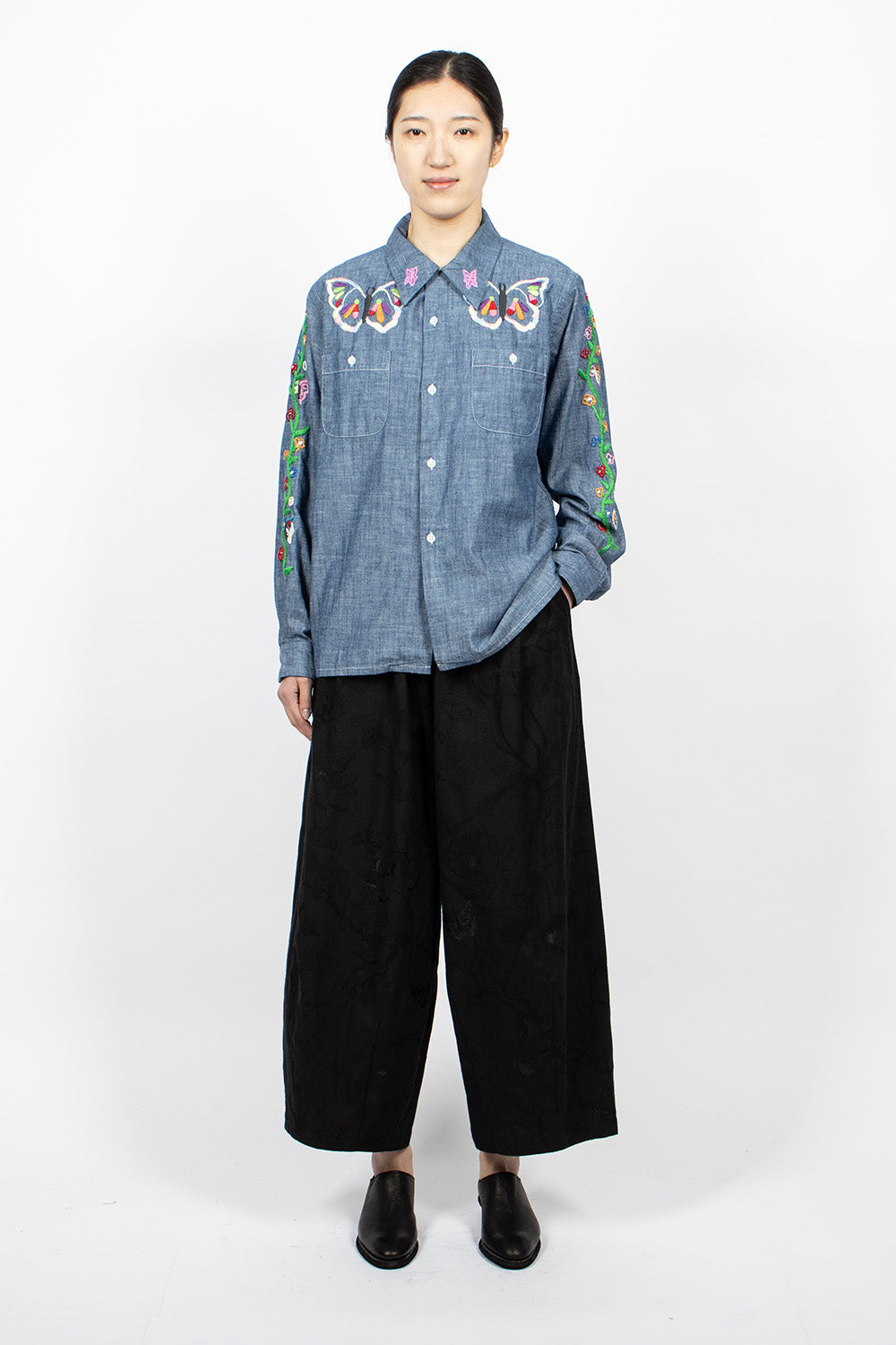 One-Up Shirt Chambray Embroidery