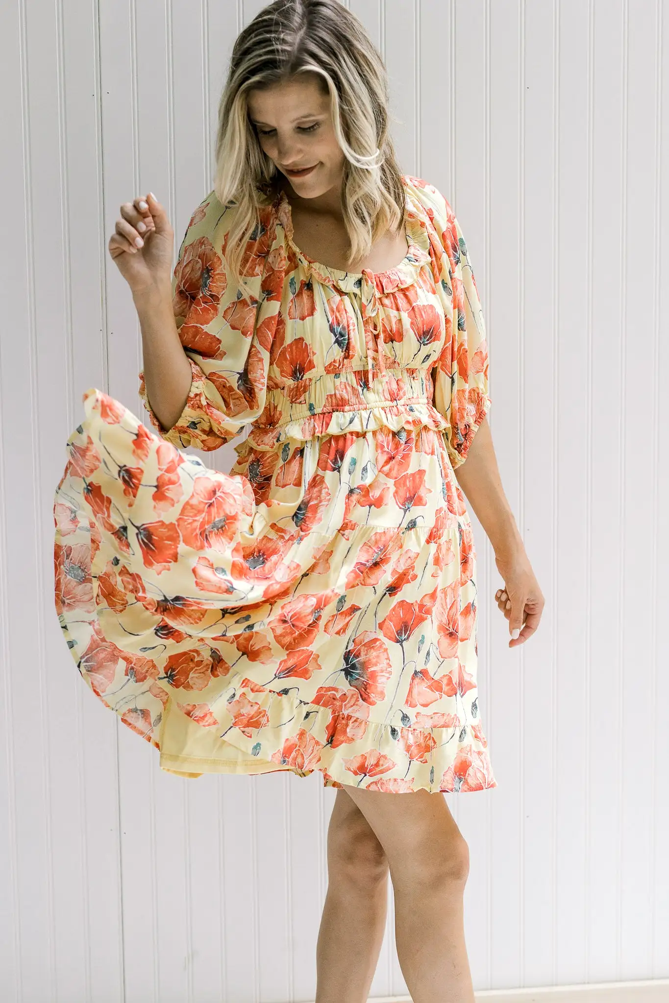 Printed Flowers Dress