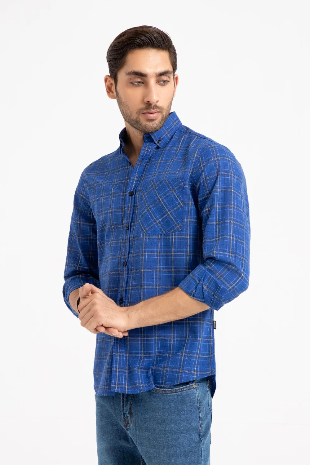 Royal Blue Casual Shirt