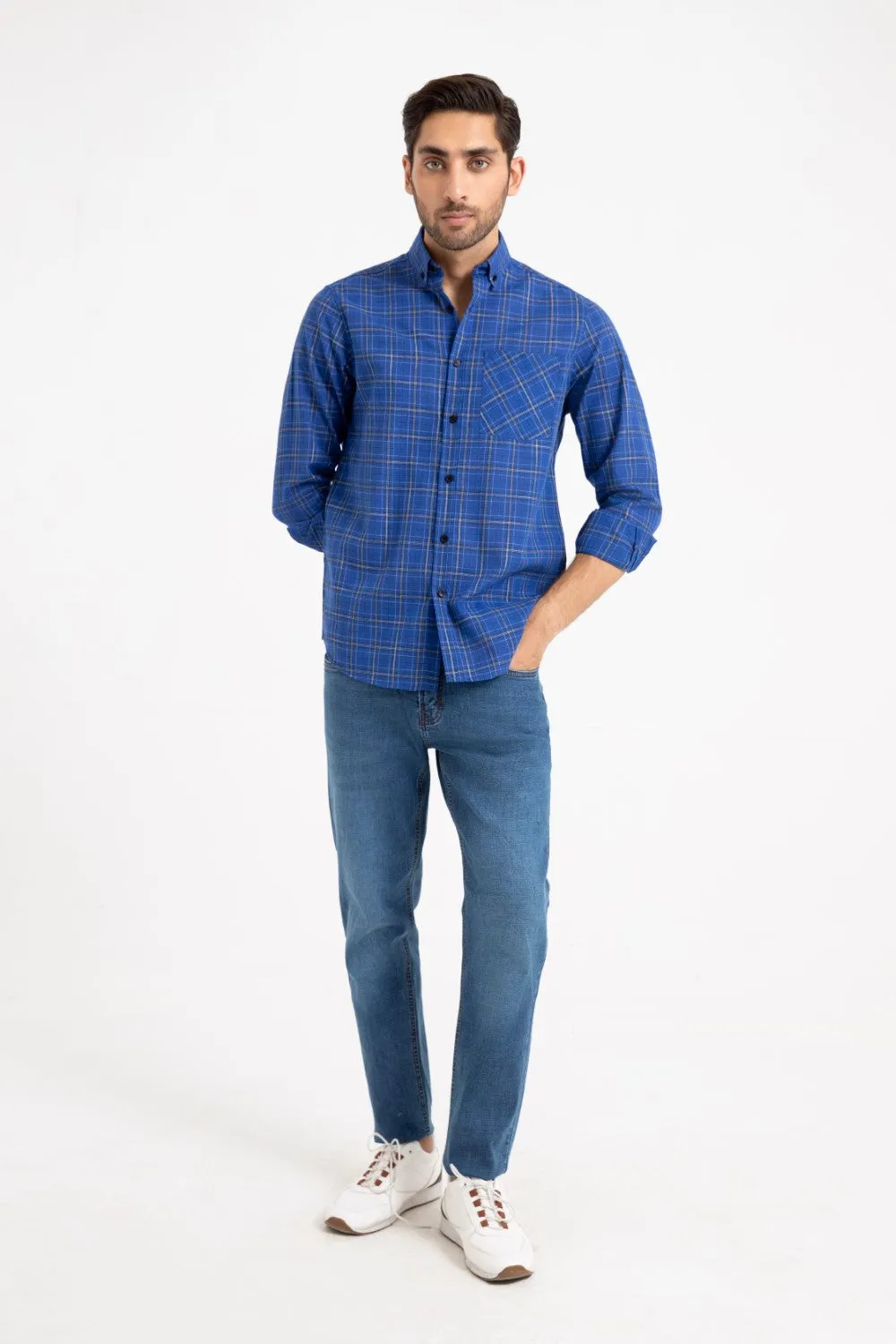 Royal Blue Casual Shirt