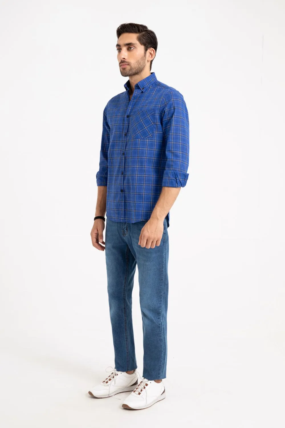 Royal Blue Casual Shirt