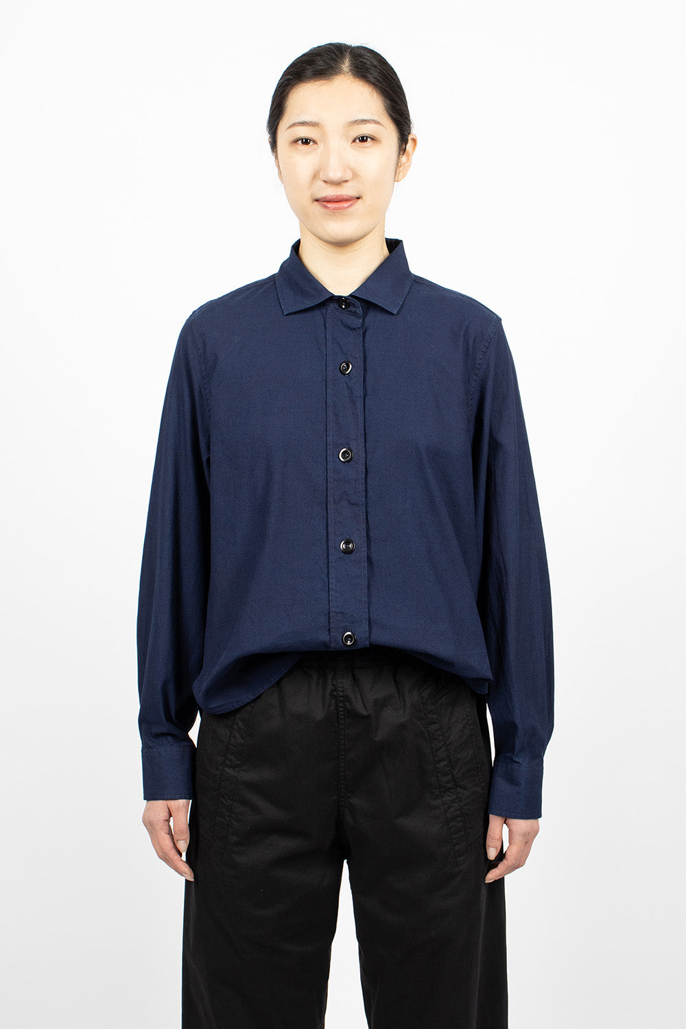 Simple Plainweave Shirt Indigo