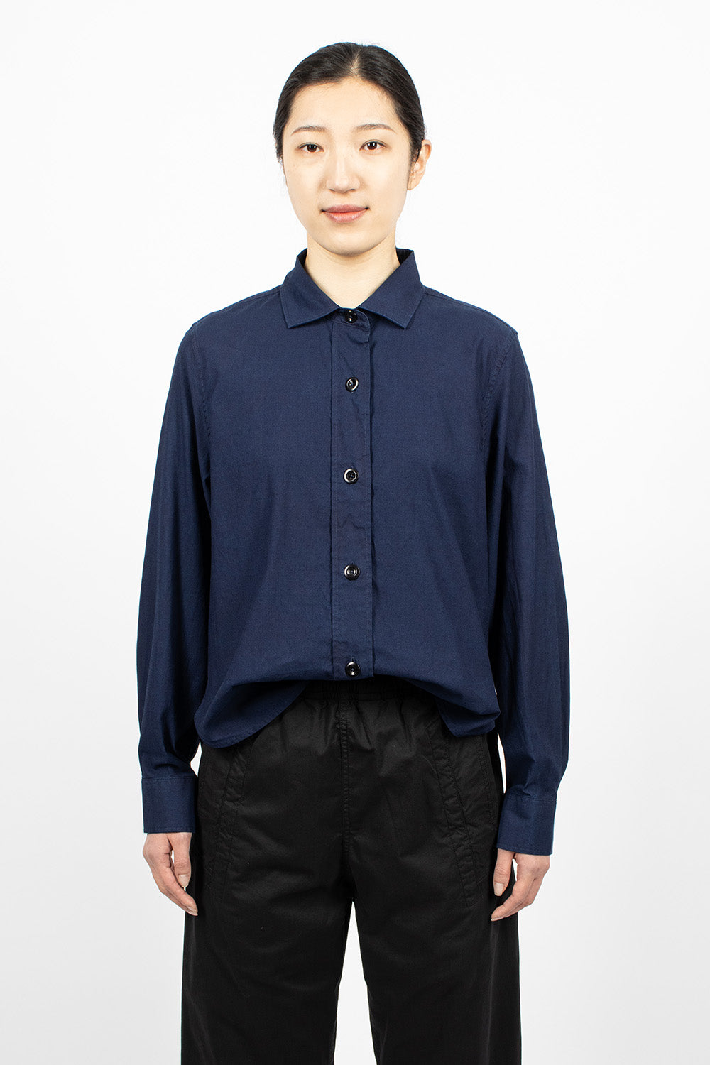 Simple Plainweave Shirt Indigo