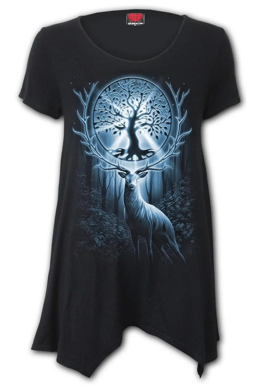 Spiral - Tree of Life Smock Tunic Casual Top | Dark Ages