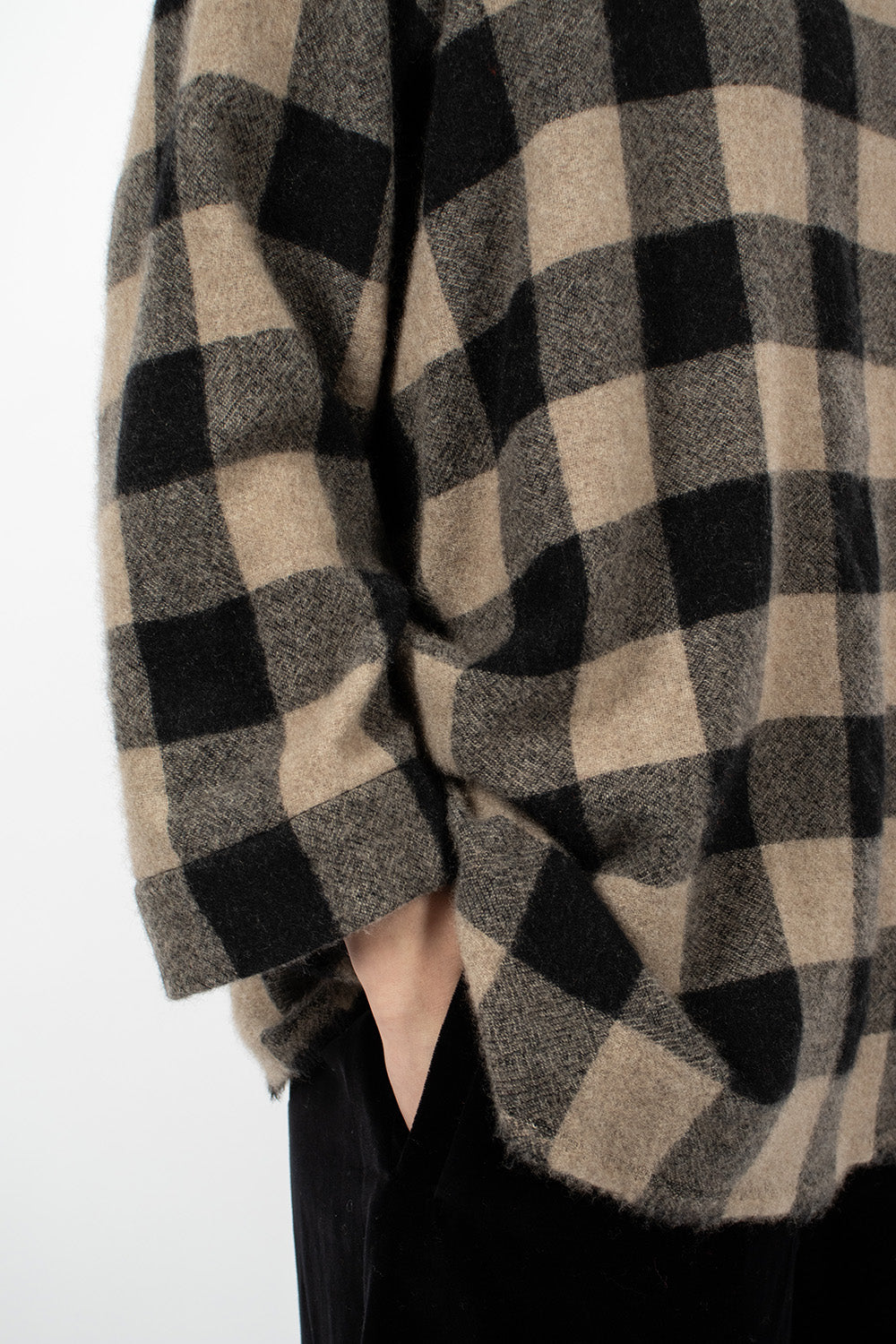 Square Check Shirt Brown/Black