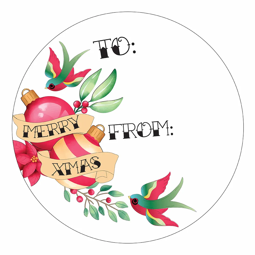 Tattoo Xmas Stickers