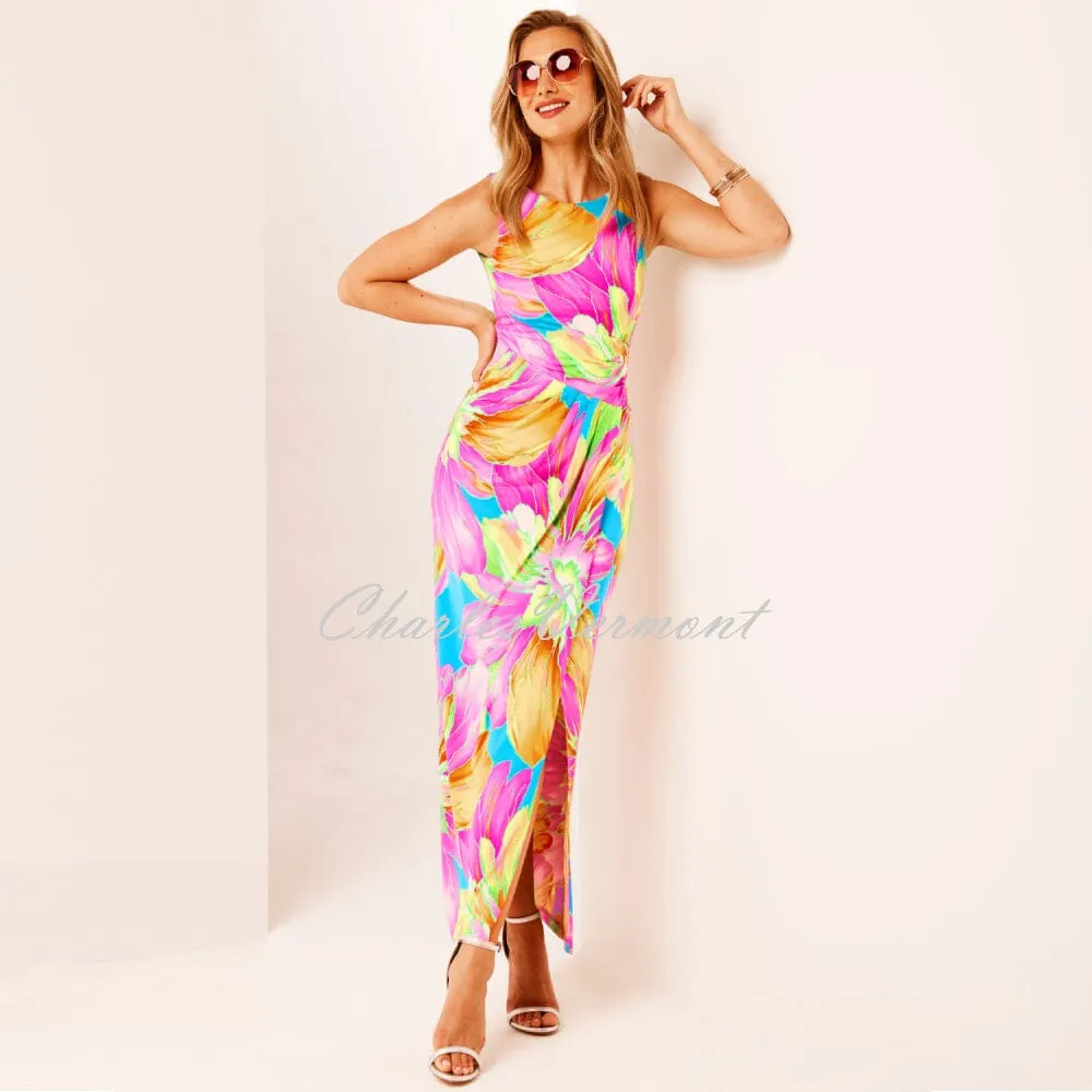 Tia Tropica Print Sleeveless Dress - Style 78601-7818-55